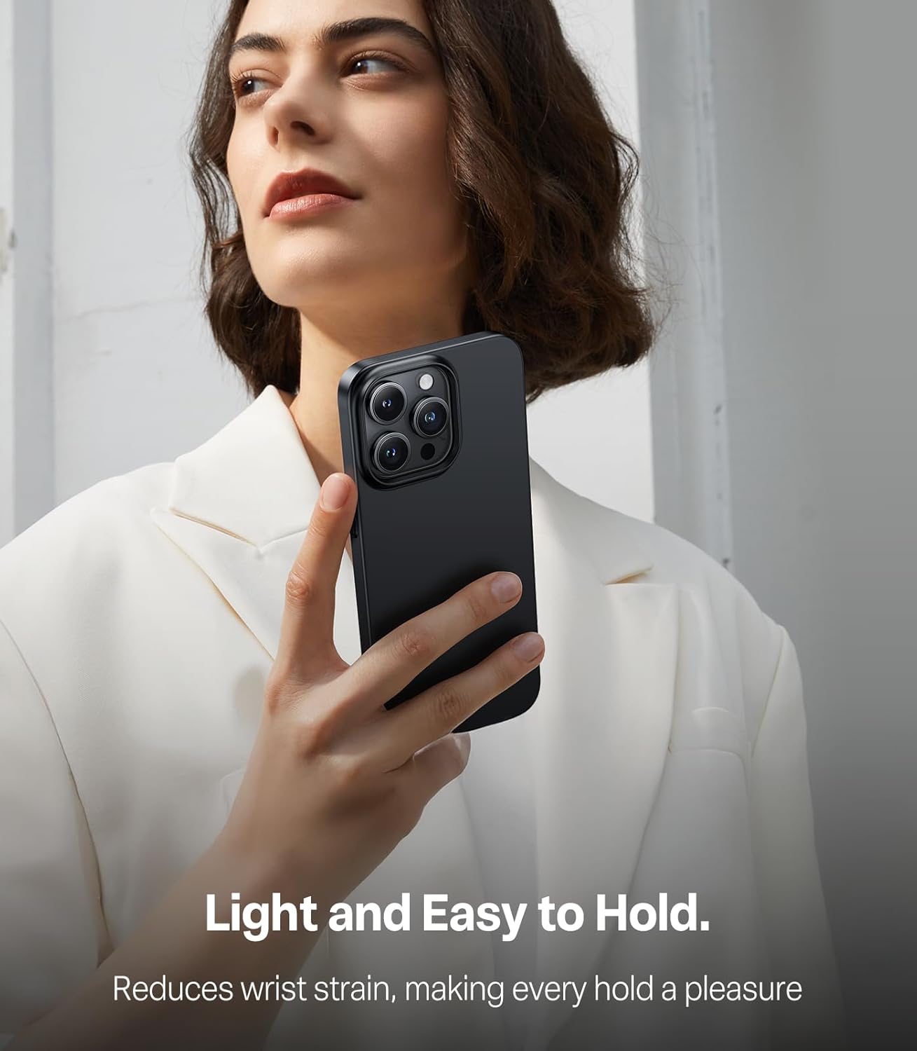 TORRAS Slim Fit for iPhone 16 Pro Max Case, Ultra Thin Phone Case for iPhone 16 Pro Max, Anti-Scratch Hard Plastic Lightweight iPhone 16 Pro Max Phone Case 6.9'', Matte Black - Image 7