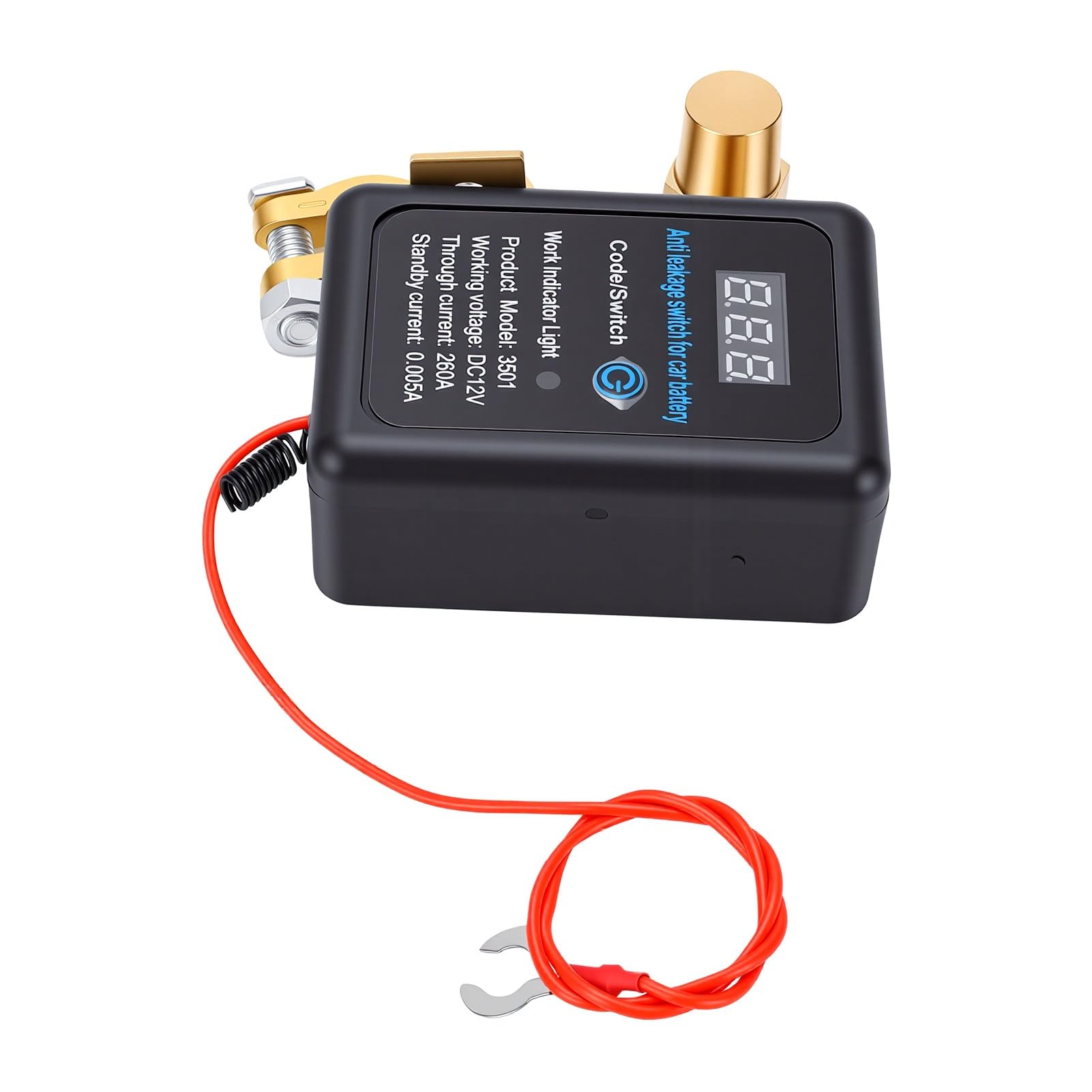 Interrupteur de Coupure de Batterie à Distance avec Affichage de