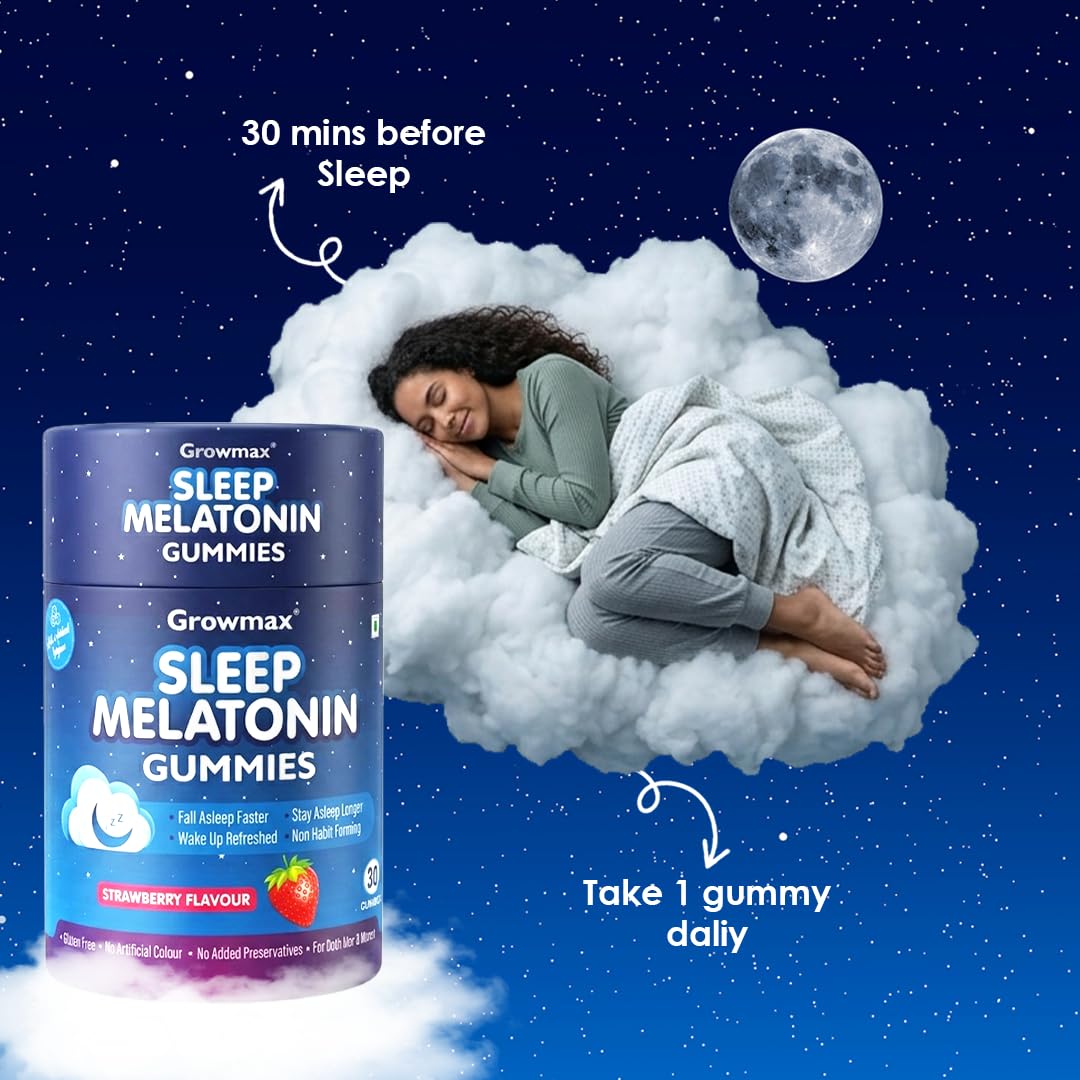 Melatonin 5mg Sleep Gummies | Sugar Free | Strawberry | 30 Gummies — Amazon image 4