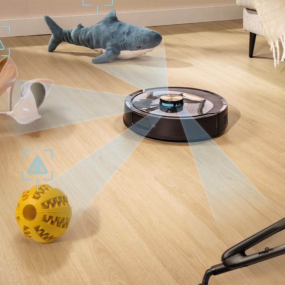 Cecotec Staubsaugerroboter mit Lasernavigation Conga Y100 X-Treme. Saugdruck von 20000kPa, Deckt bis zu 220 m² ab, Spezielle Silikonbürste für Haustieren, Selbstentleerungsstation mit Staubbeutel