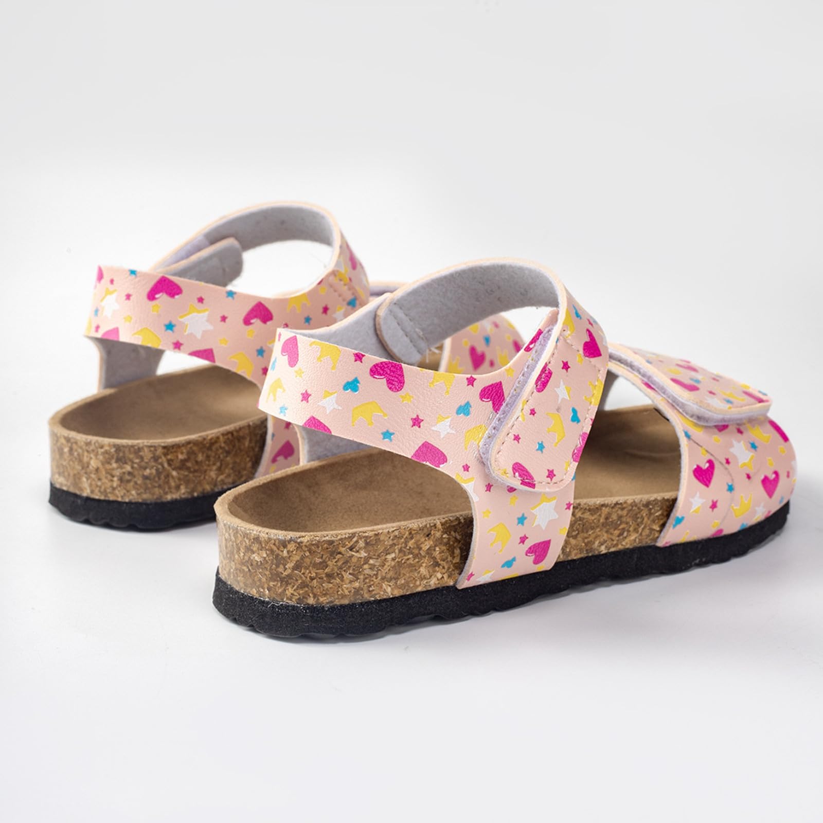 MMRTDJDR Generisch Sandalias de Verano Informales Grandes para niñas, con Forma de corazón Fresco, Planas, a la