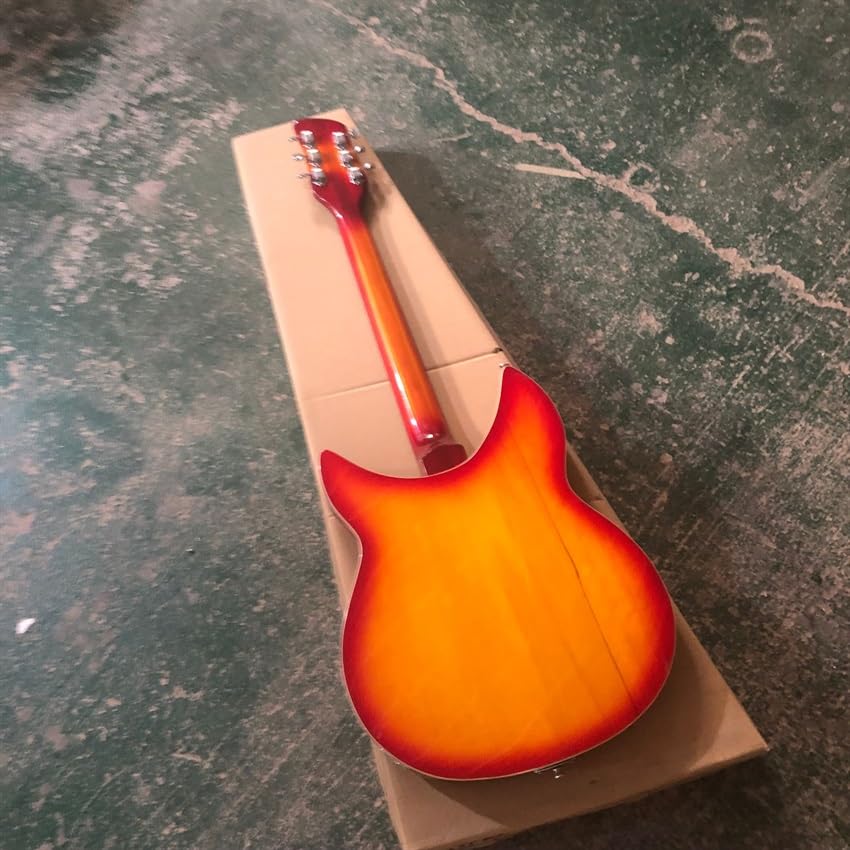Guitare rouge 360 6 cordes idéale pour composer vos morceaux à la maison ou jouer en public