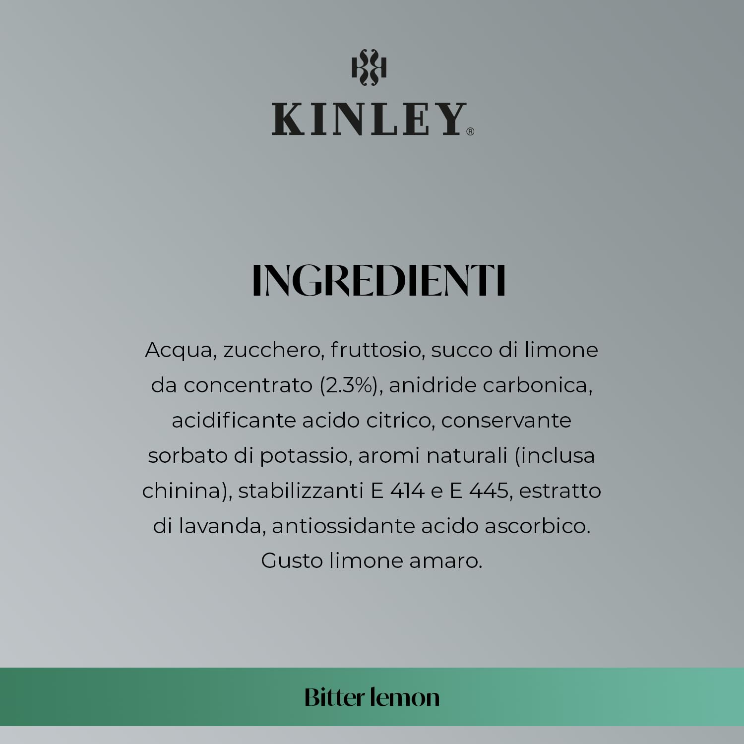 Kinley Bitter Lemon Taste, Bevanda al Limone con note di Lavanda, Adatta alla Mixology, Per Drink Rinfrescanti e dal Sapore Inconfondibile, Bevanda Analcolica - 24 Bottiglie in Vetro da 200 ml