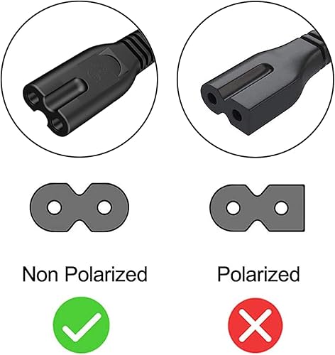 Miniatura 2 de Cable de alimentación de TV de 10 pies para TCL LG JVC Sony Samsung Toshiba Sharp, LED LCD Insignia Sharp Toshiba JVC Hisense Electronics
