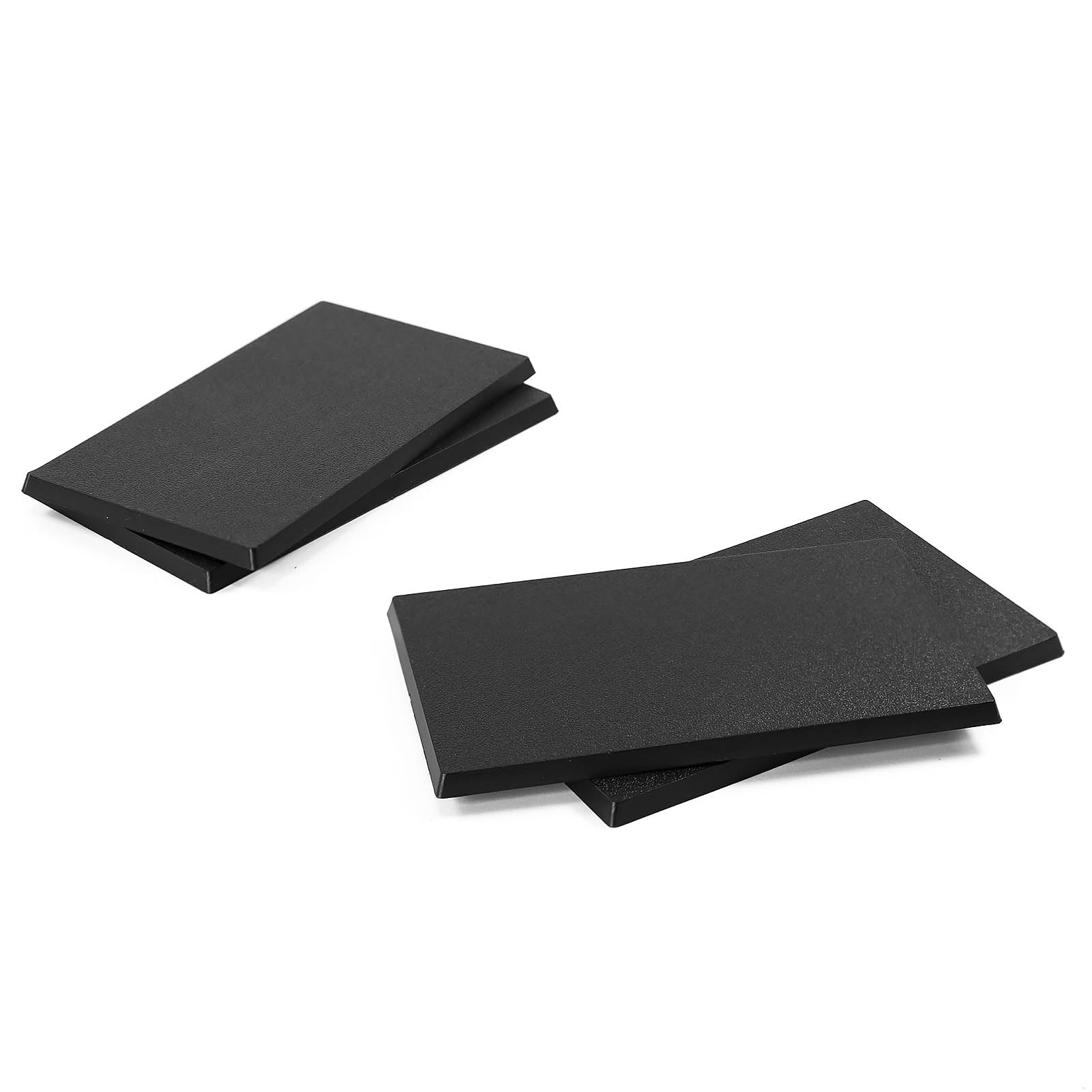 Evemodel Rectangular base model base made of plastic for figures or miniatures for war games table decoration (4pcs 60*100mm)