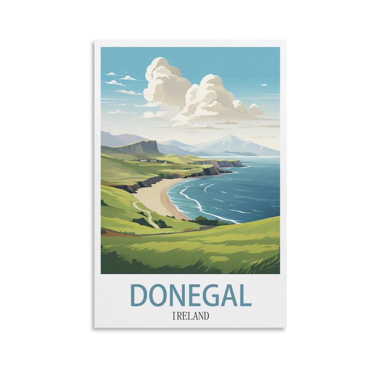 Ezmlfa S399 5D Diamond Painting Kits,Donegal Ireland Diamond Art Kits Adults, Create Your Own Diamond Painting Full Drill Gifts For Home Decor 30X40cm