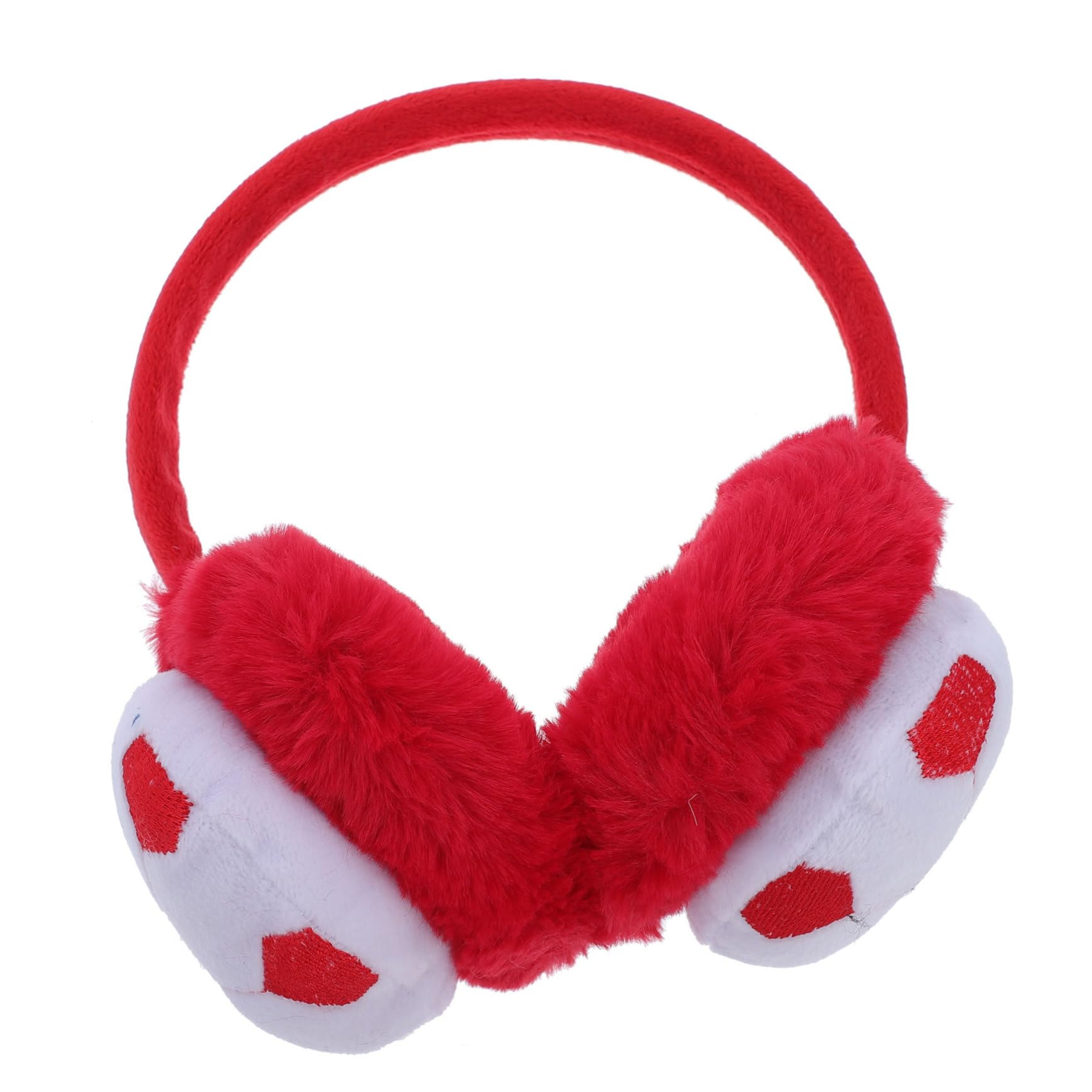 Didiseaon Winter Warm Football Earmuffs for Boys and Girls Noise Protection Plush Ear Covers Windproof Design for Cold Weather