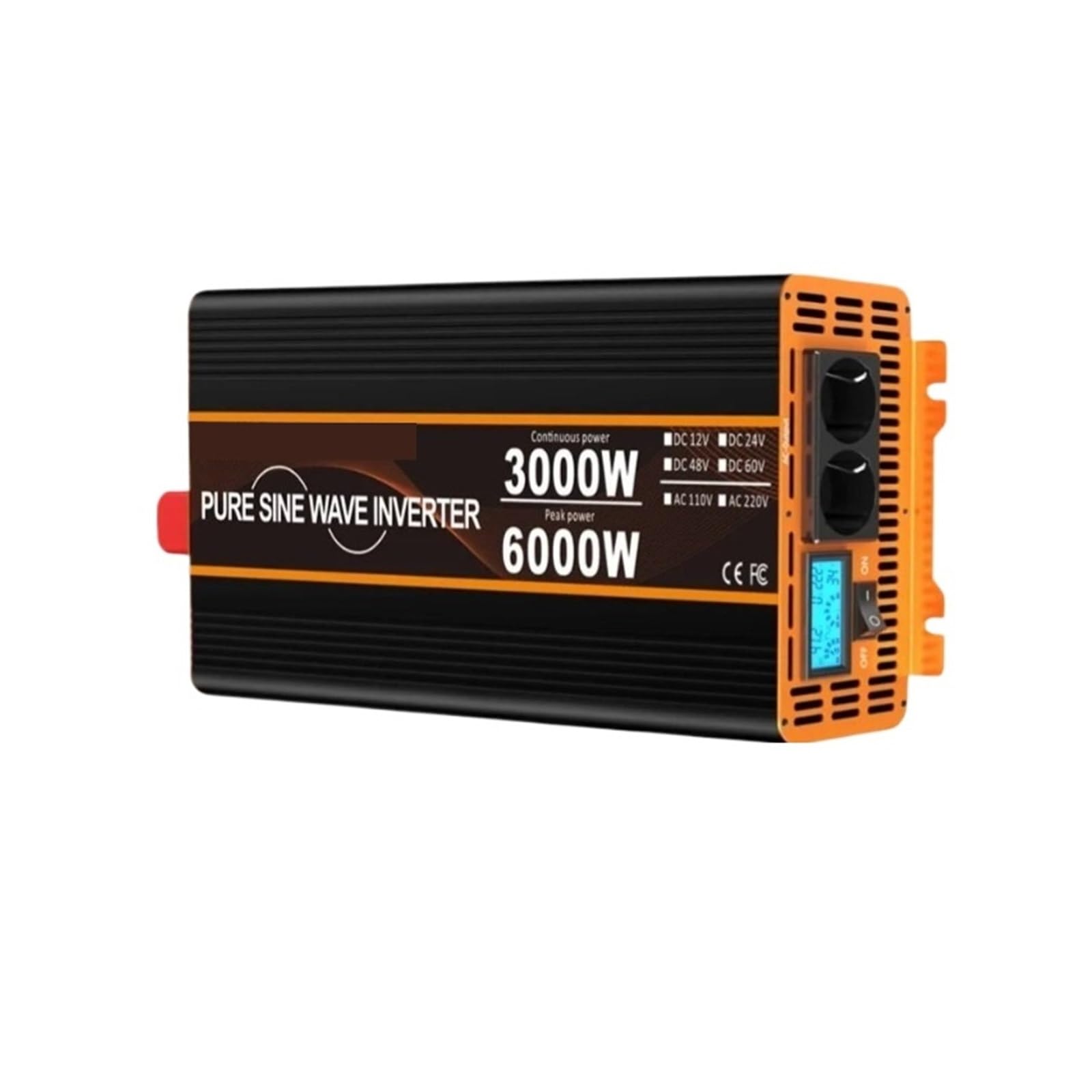 Inwertery, Falownik 24 V Czysta Fala 4000 W 5000 W Transformator 12 V Do Zasilacza Samochodowego(5000w,24V)