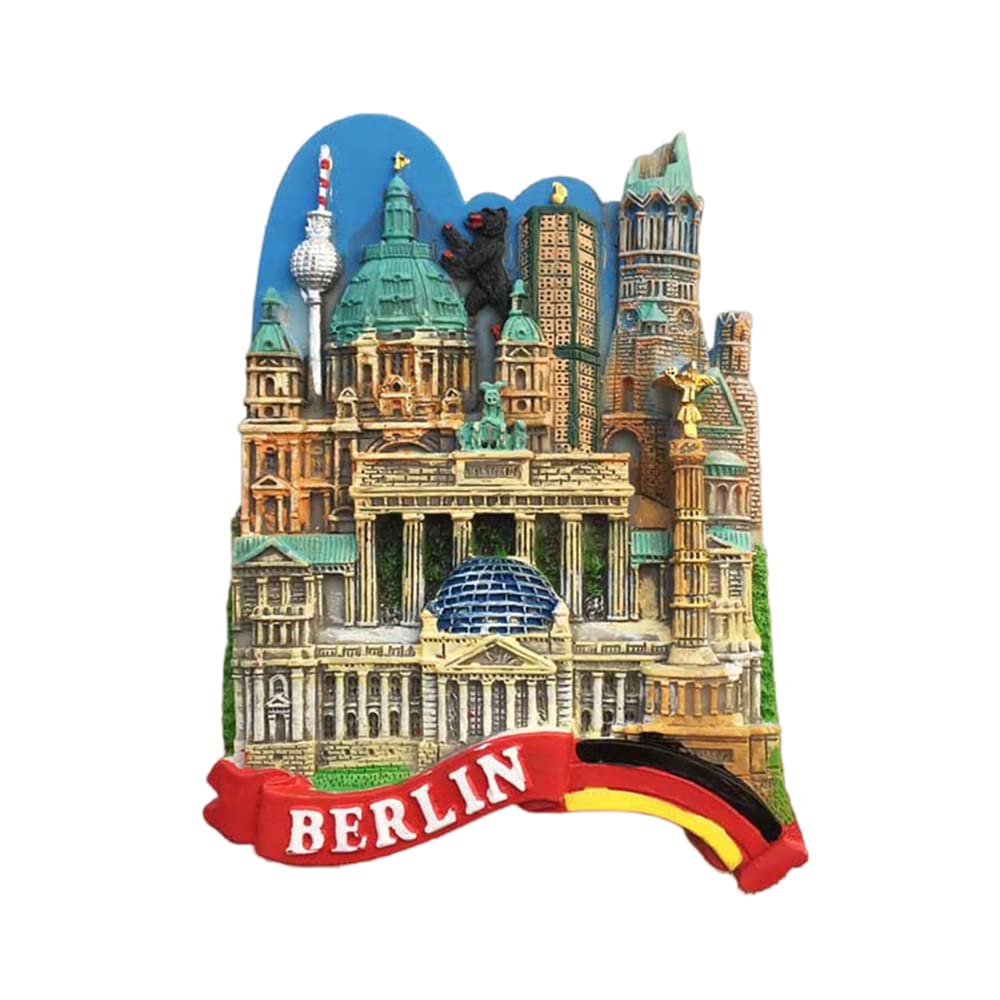 Berlin Wall Germany 3D Fridge Magnet - Resin Souvenir Decoration, 10x4 Cm, Tourist Gift - View #10