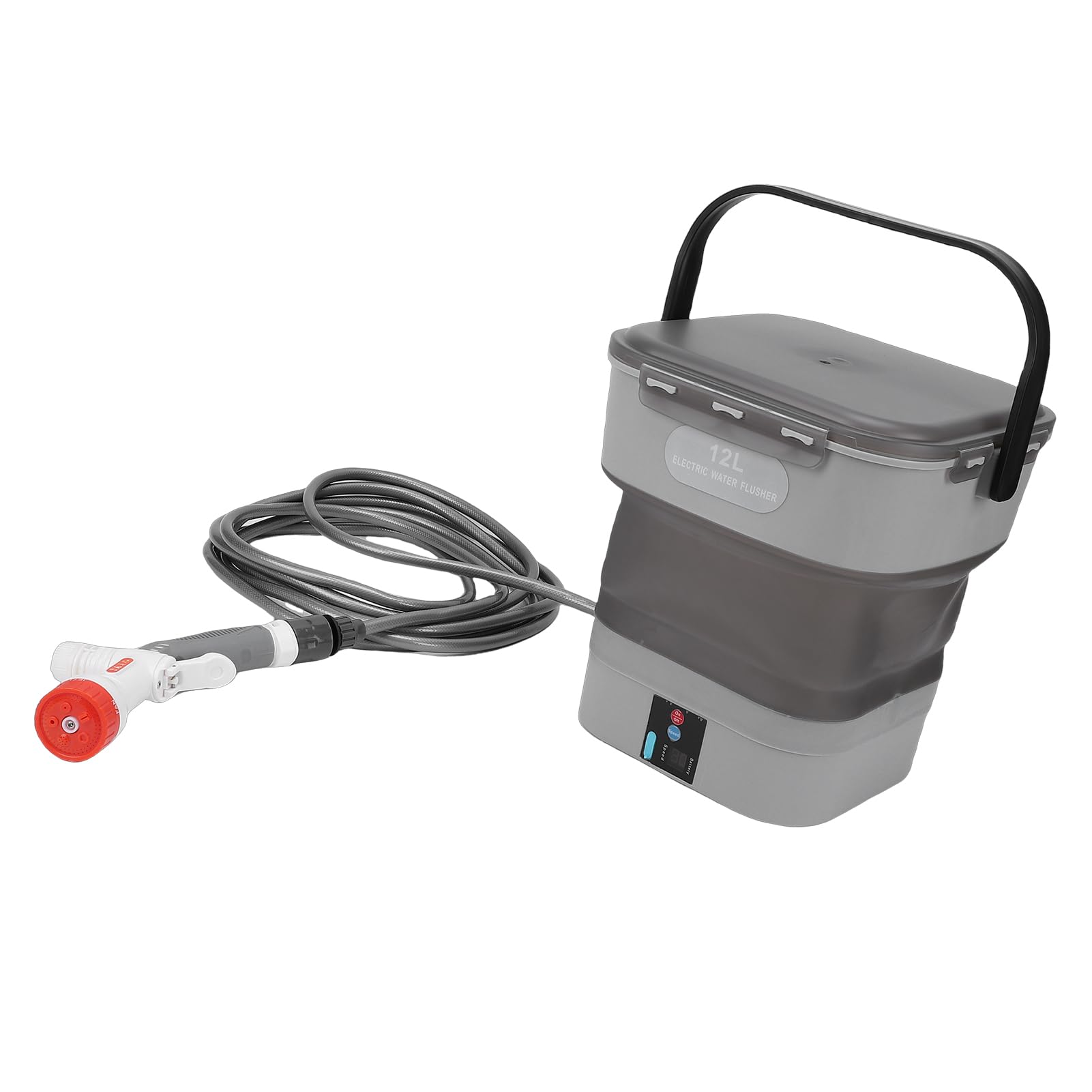 Yctze Spruzzatore a Batteria con Serbatoio D'acqua Pieghevole da 12L, per | Ugello 5 in 1, design portatile, impugnatura ergonomica, uso multiuso