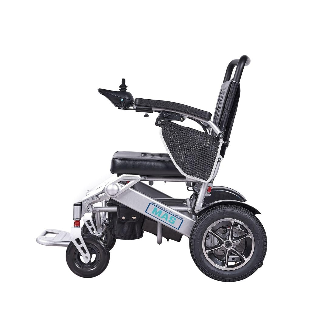 Silla de ruedas eléctrica plegable MAS Mobility Aid Social Marca Española Silla de ruedas eléctrica plegable automática (20AH 35 KM)