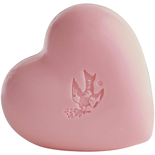 Pre de Provence Hearts Collection - Jabón de regalo enriquecido con manteca de karité, rosa de té, 0.5 libras