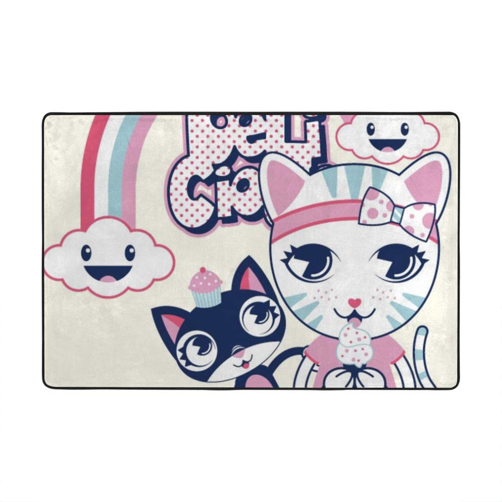 Tapis de maison moderne CHEHONG motif floral grande taille pour salon 72X48Inch