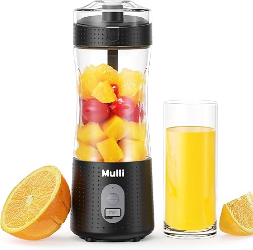 Mulli - Licuadora personal de grado profesional de 18 K RPM - Trituradora de hielo recargable USB-C, licuadora de viaje para gimnasio, campamento,