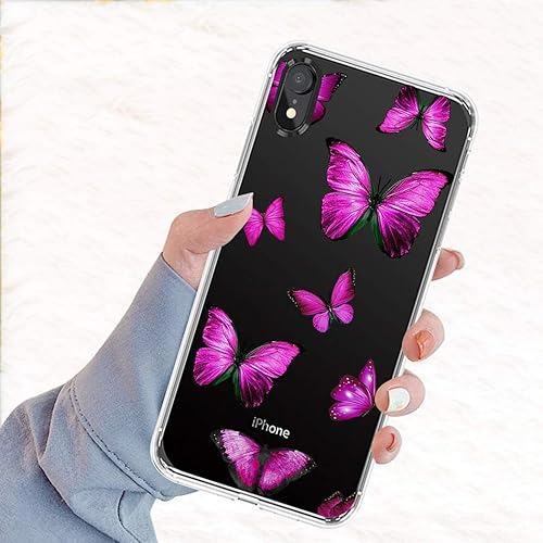 Miniatura 6 de Funda para iPhone XR 2018 para niñas y mujeres, lindo patrón claro delgado a prueba de golpes, suave, flexible, de goma de poliuretano