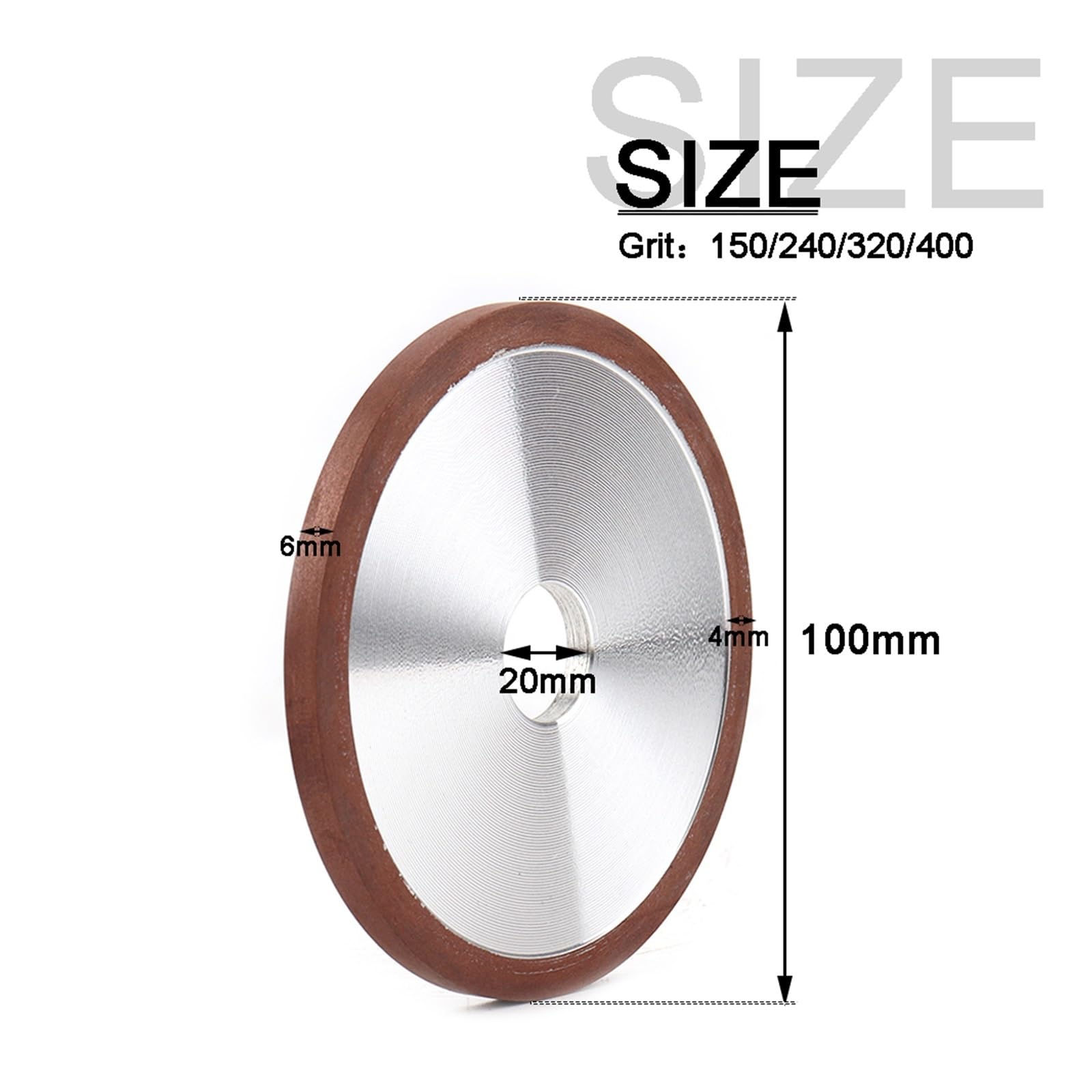 80-200mm Flat Diamond Abrasive Grinding Wheel For Alloy Steel Ceramic Sharpener Grinder