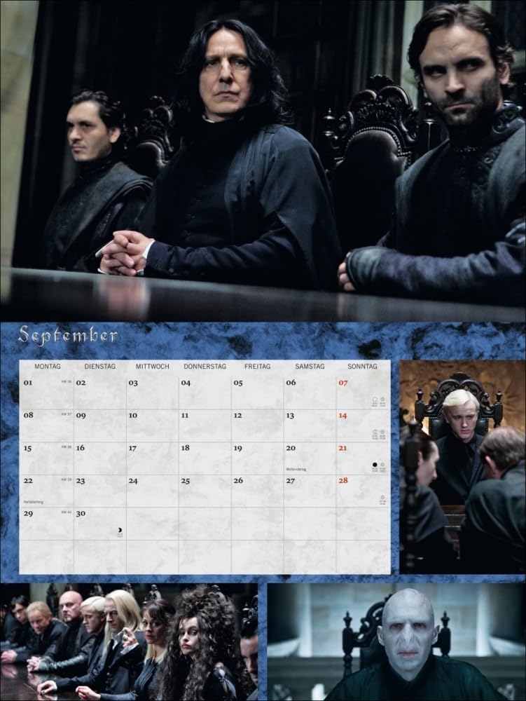 Harry Potter Broschur XL Kalender 2025: Wandkalender mit fesselnden Filmszenen aus den Harry Potter-Filmen. Broschürenkalender 2025 mit Poster zum Heraustrennen.