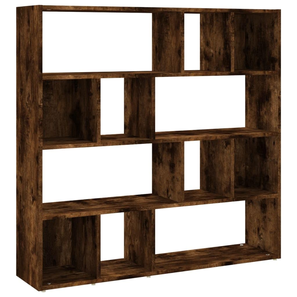 Libreria/Divisorio,Pannello Divisore per la Stanza Divisoria Interno Decorazioni Per patio, ufficio, casa, ospedale Rovere Fumo 105x24x102 cm