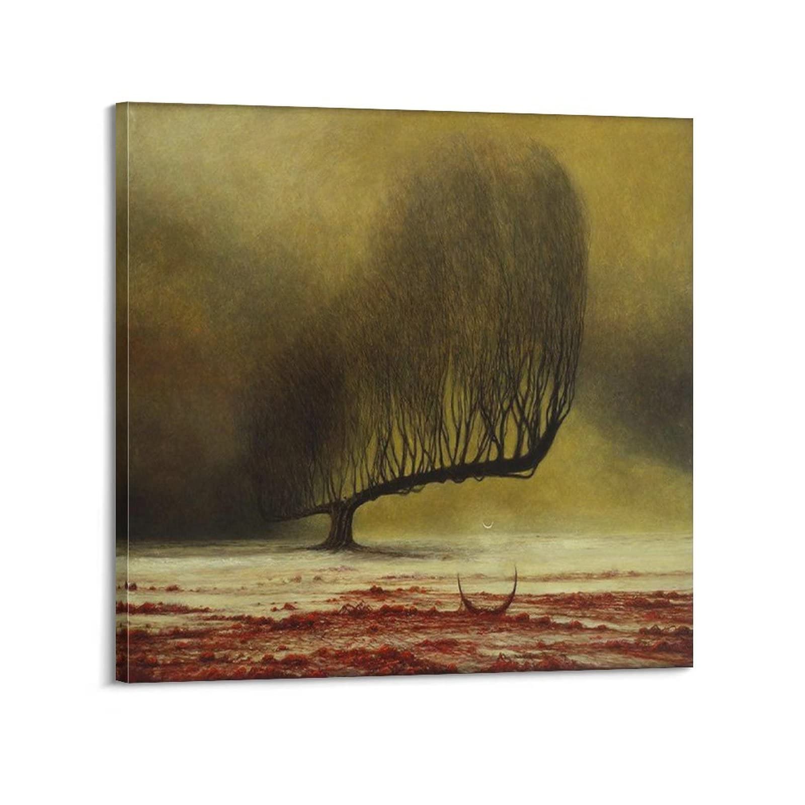 JAHER Surrealist Work No.6 by Zdzisław Beksinski Art Poster Art And Wall Art Picture Modern Family Decor 24x24inch(60x60cm)
