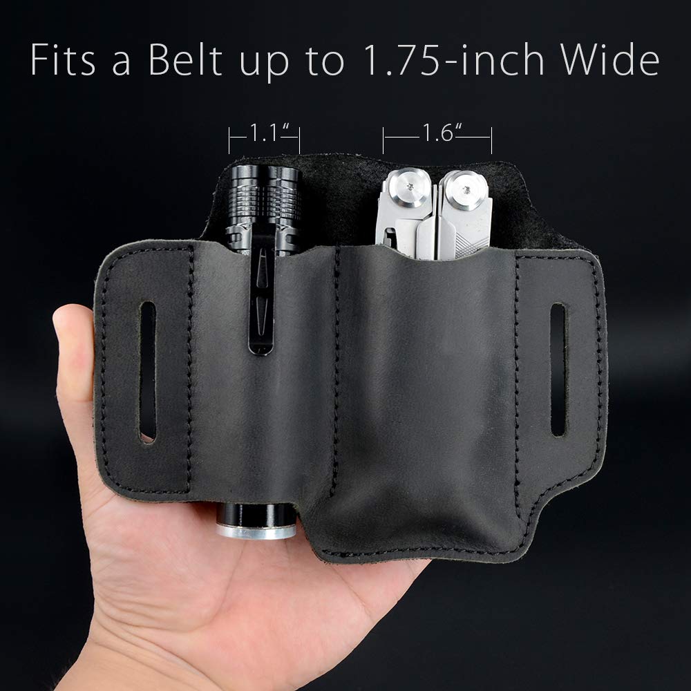 XXL EDC Leather Sheath for Leatherman Multitools Sheath, EDC Belt