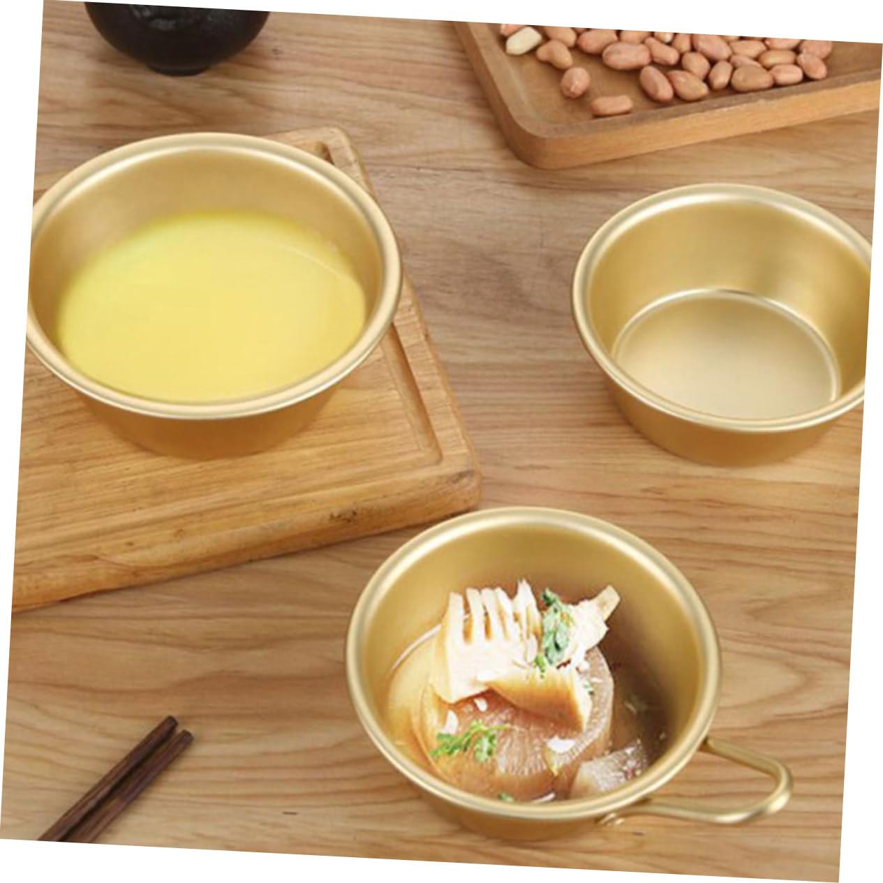 RORPOIR Outdoor Bowls Korean Wine Bowls Utensil Cup Aluminum for Camping Picnic and Home Use