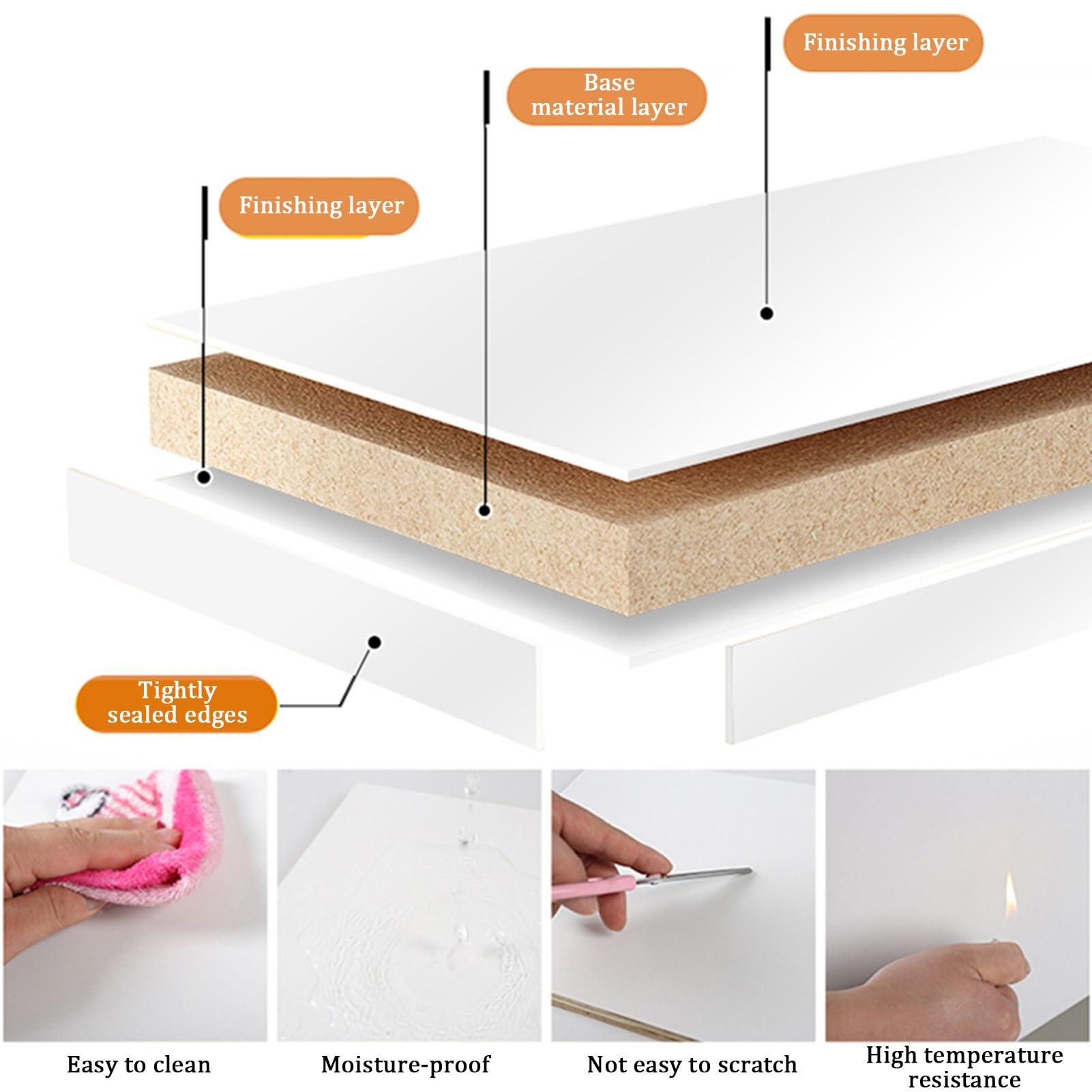 YVYKFZD Büro Empfangstheke Rezeption, Kleiner Rezeptionstheken mit abschließbaren Schubladen, stehender Empfangstresen, verkaufstheke multifunktionaler Verkaufstresentisch(White1 R,39.3"x17.7"x39.3")