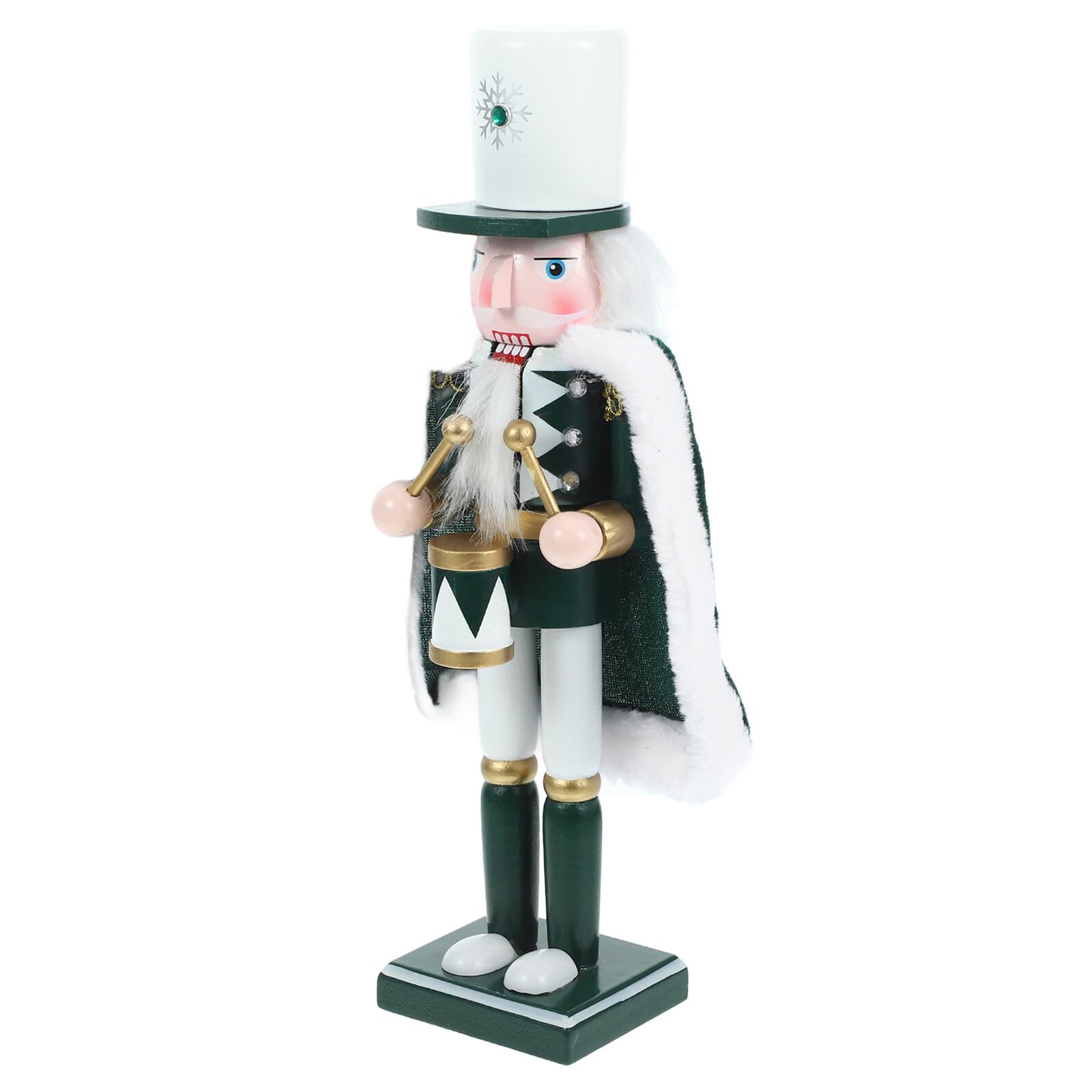 Casse-Noisette en Bois 30 CM Cadeau Festif Idéal Soldat Tambour de Noël