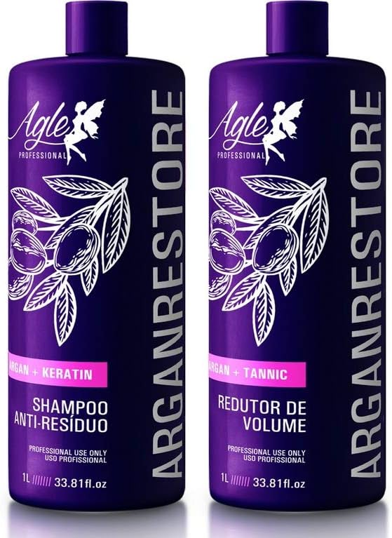 Progressive Brush Argan Restore Brazilian Hair Keratin Straightening System 2 L - 0% Formol