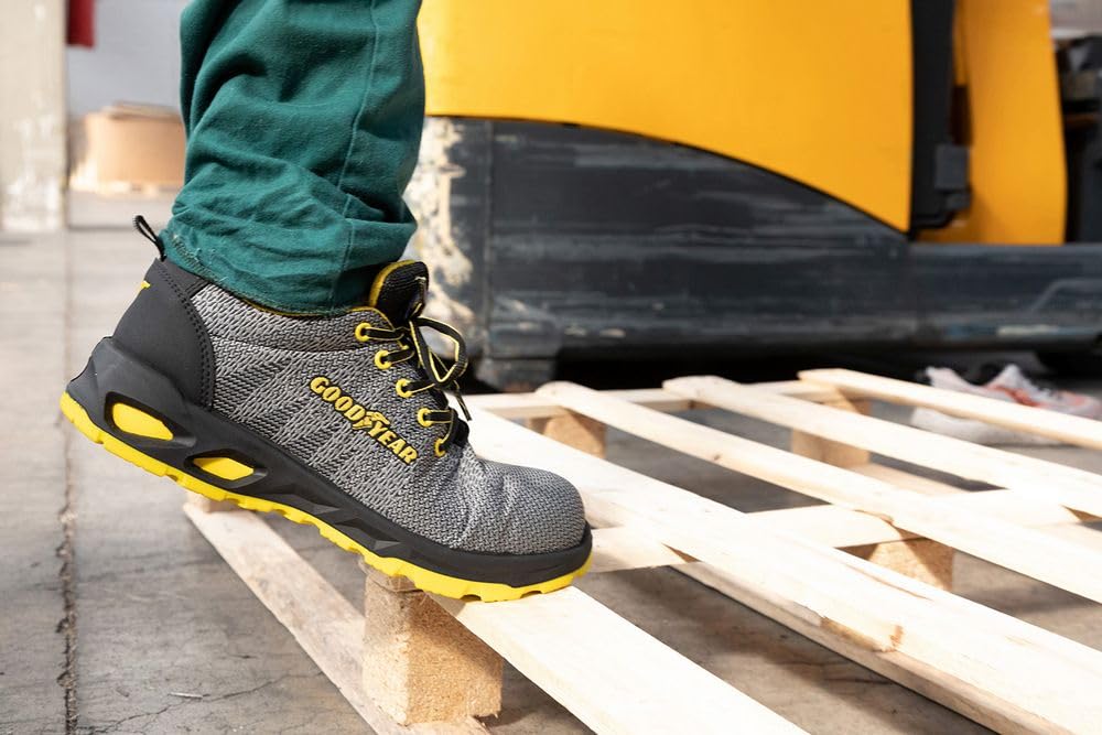 Goodyear Chaussures de sécurité sans métal SP1 en Tissu Gris Taille 42