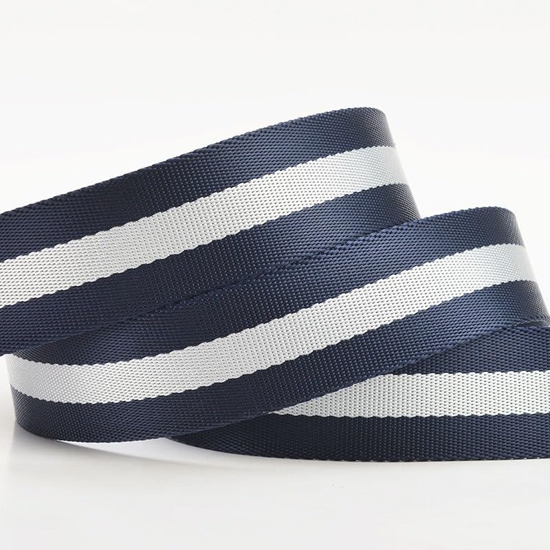 Mens belt black nylon stretchable canvas belts for man jeans Automatic Buckle stripe Classic Fashion4