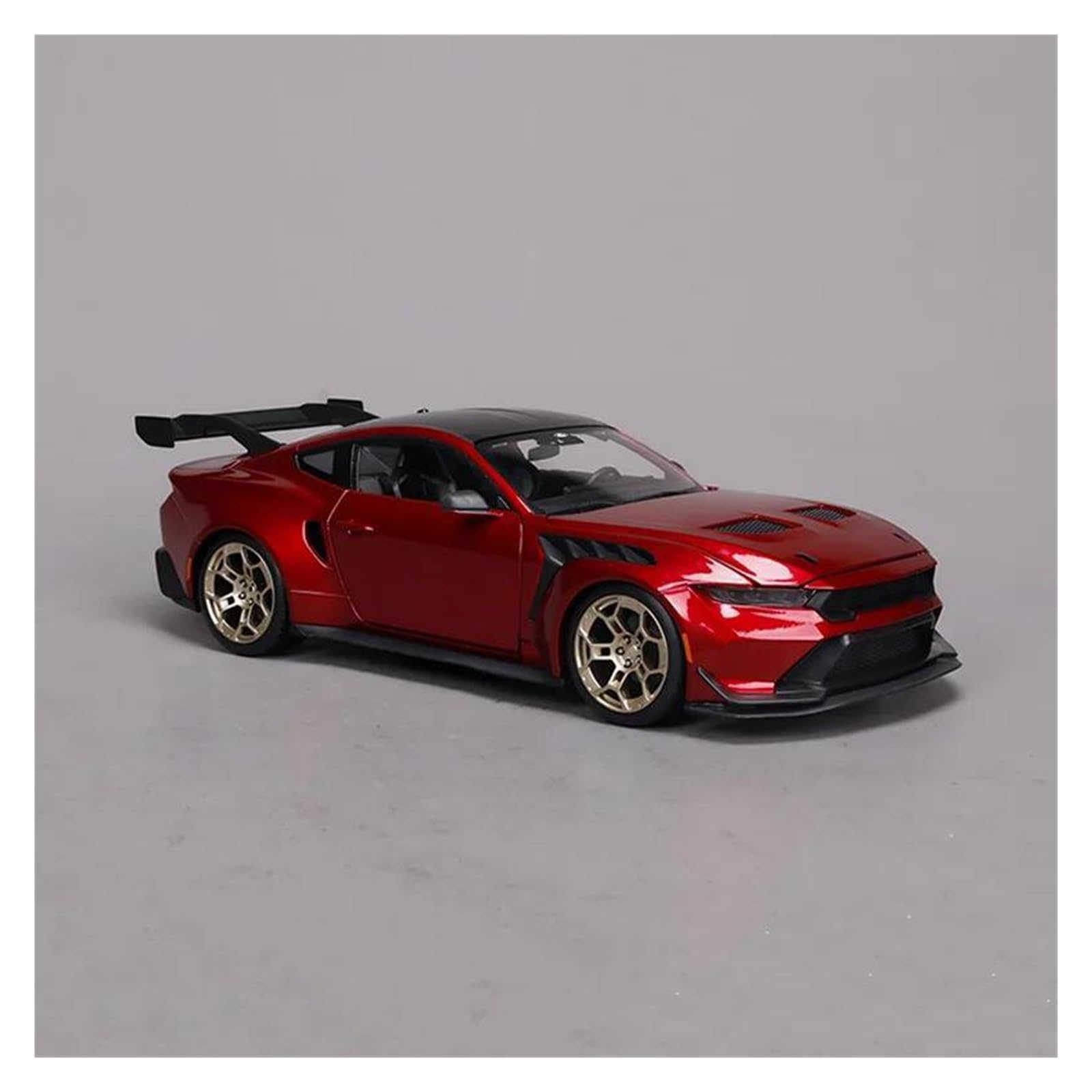UIFCOG Die Cast Collectible Car Model 1:18 For Mustang For GTD 2025 Alloy Model Diecasts Metal Vehicles(Red)