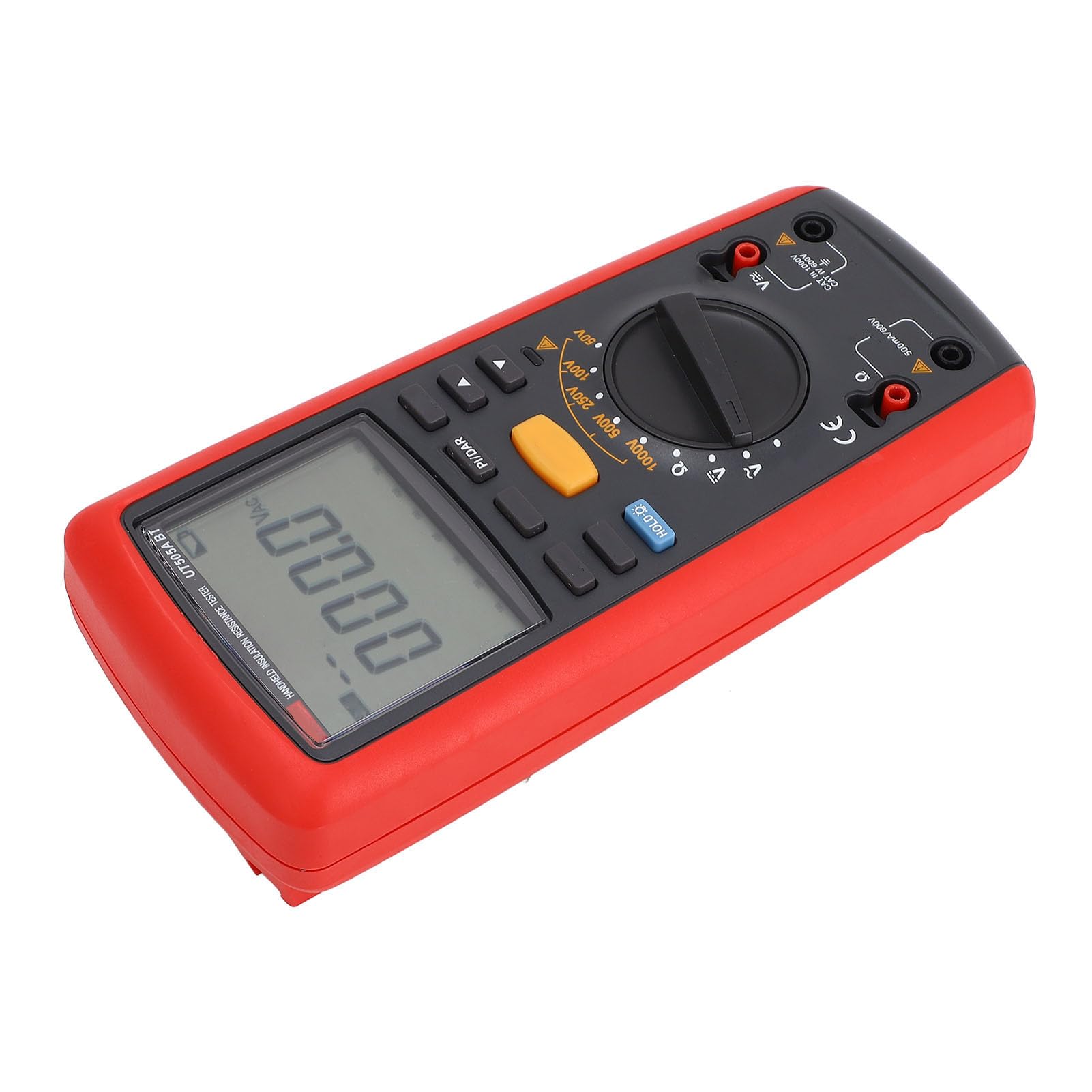 ViaGasaFamido Tragbarer Digitaler Isolationswiderstandstester, UT505A Megaohmmeter mit Drahtloser Datenübertragung und Hochspannungsalarm für die Inspektion Elektrischer Komponenten