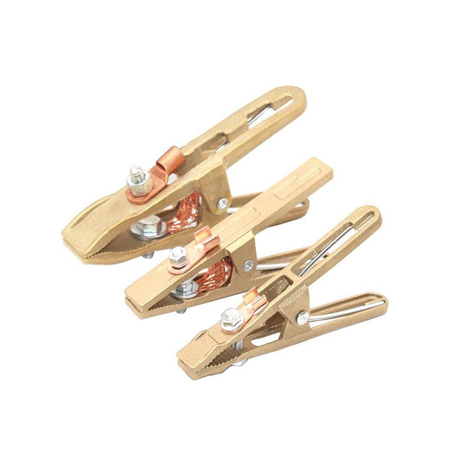 Pinza Soldadura Clip de tierra for máquina de soldadura eléctrica, abrazadera de tierra en forma de A de latón, 260A, 300A, 500A, 1 ud. | 500A