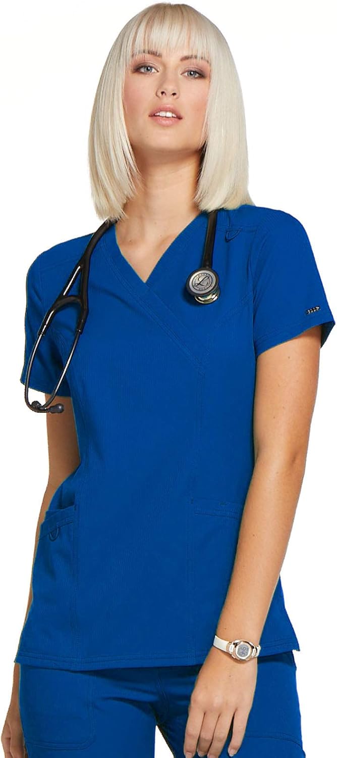 Elle Women Scrubs Top Mock Wrap EL620 Elle Women Scrubs Top Mock Wrap EL620