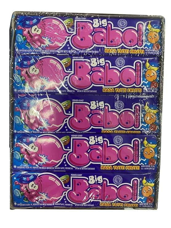 Big Babol Chewing Gum Tutti Fruity Flavour 20 Sticks (Imported)