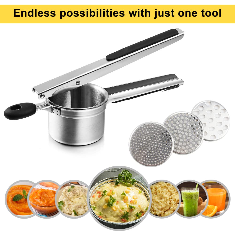 Presse purée presse purée en acier inoxydable et broyeur de légumes presse purée de uits pour outils de cuisine