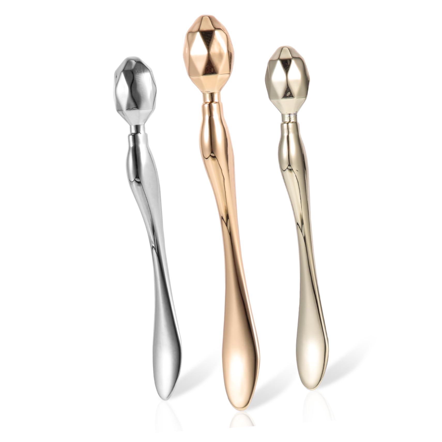 KOMBIUDA 3pcs Portable Eye Cream Rollers Professional Eye Massage Tools for Reducing Puffiness Dark Circles and Fatigue Includes and