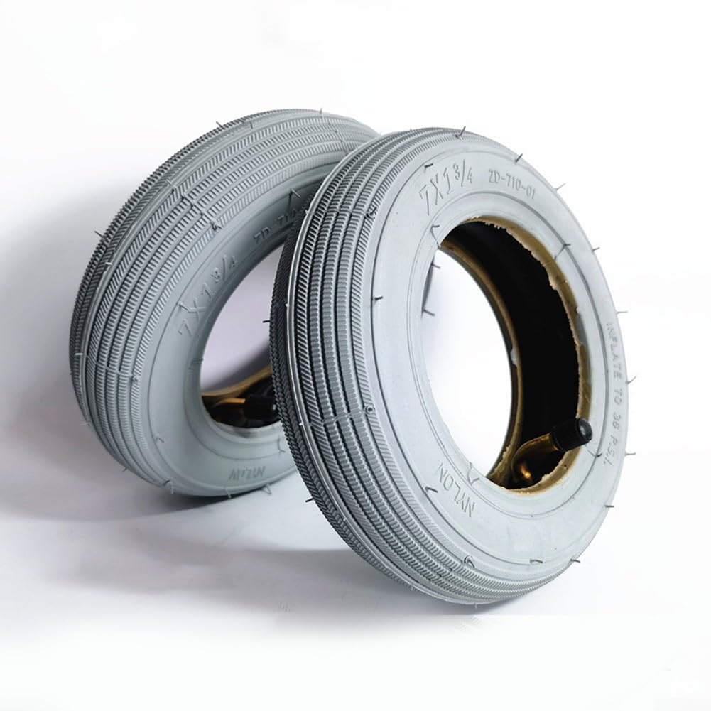 Pneumatico per carrozzina, 7 pollici 7 x 2 ruota anteriore per sedia a rotelle elettrica camera d'aria 7x1 3/4 pneumatico per carrozzina (pneumatico)