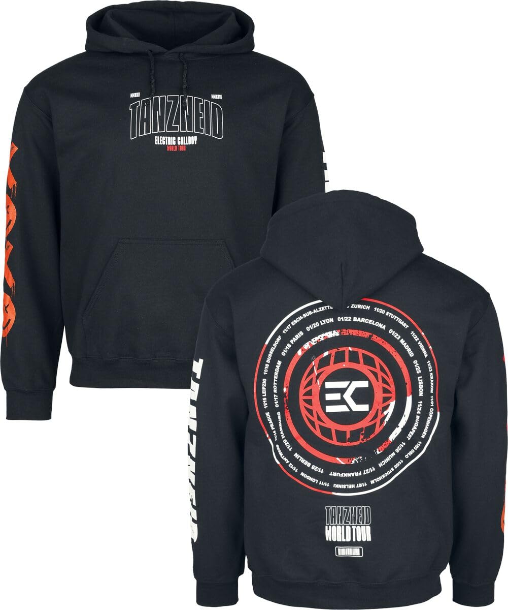 Electric Callboy TANZNEID Tour Circle Männer Kapuzenpullover schwarz