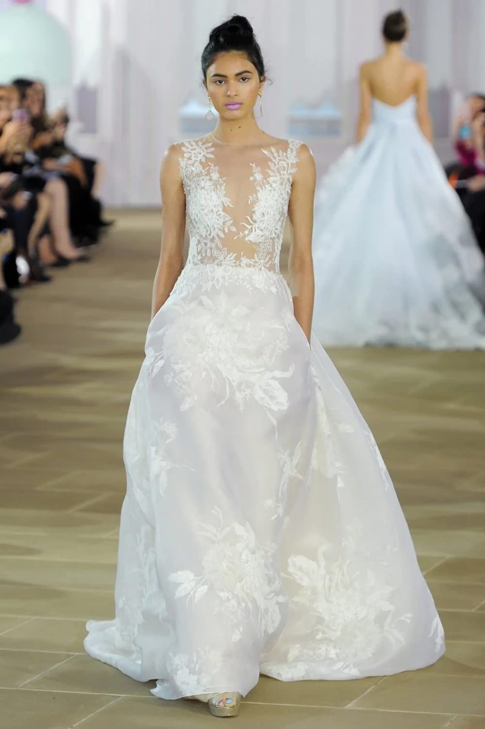 50 yardas de organza 100% seda china color blanco roto 44/54 pulgadas de ancho, 7 momme teñido blanquecino 54 pulgadas