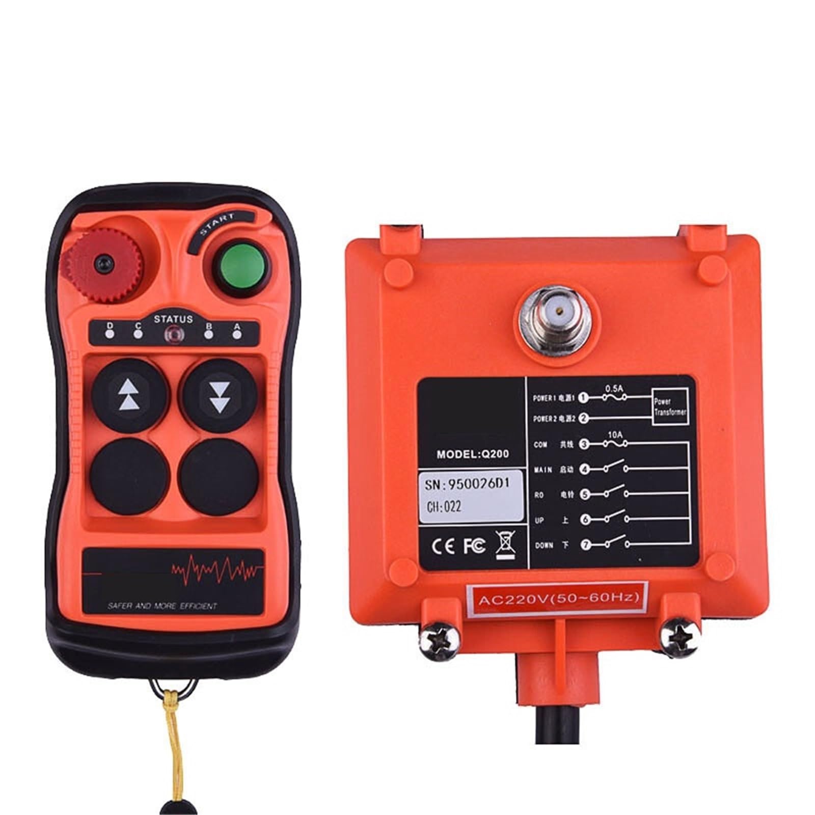 Control Remoto Q200 De 2 Botones