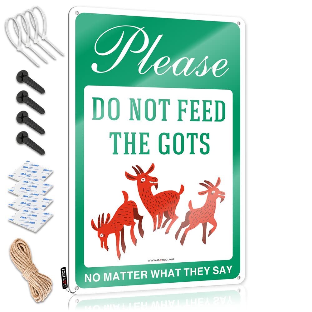 Vintage Wall Decor Autumn Artwork Wedding Gift Please Don’t Feed The Goats, No Matter What They Say - Vintage Wall Decor For Farmers(20X30CM)
