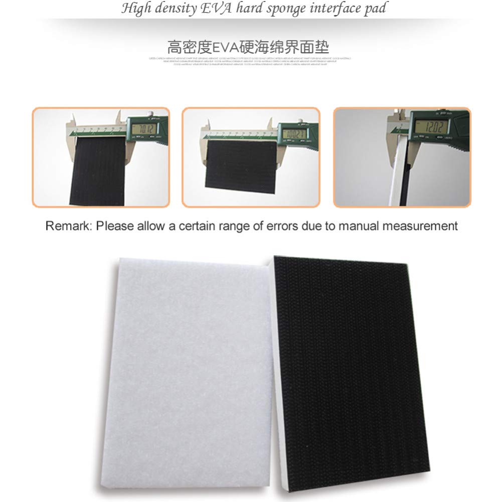 5PCS 70 * 100mm Rectángulo EVA Esponja Interfaz Almohadilla de protección Lijadora Almohadilla de respaldo Herramientas abrasivas - Gancho y bucle