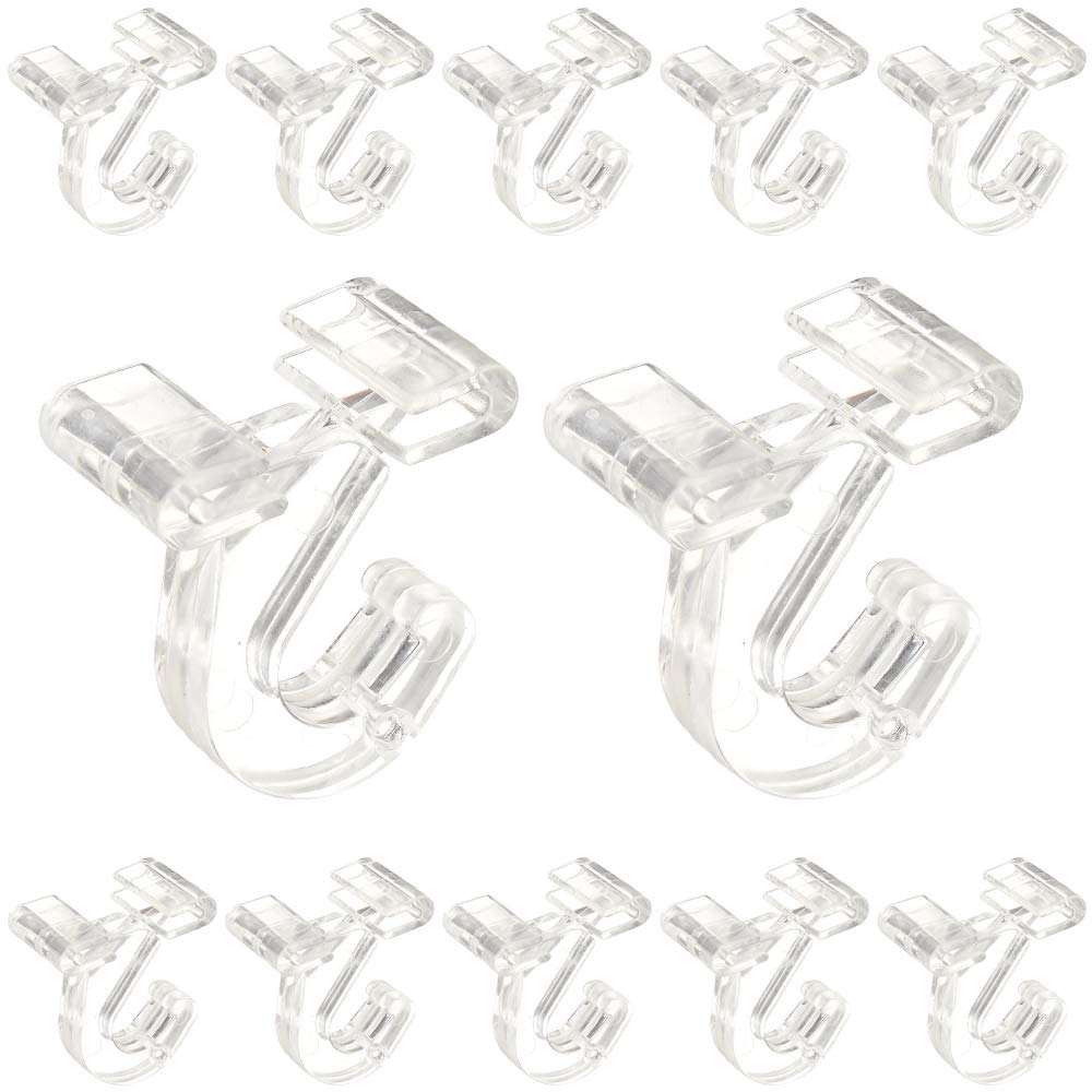 Buy SharpTank Clear Hinged Ceiling Hooks 12 Pack of TBar Track Clips