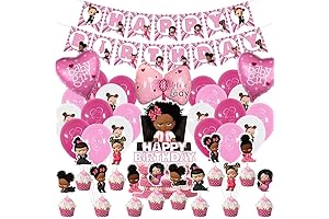 Black Boss Baby Backdrop Decorations Set