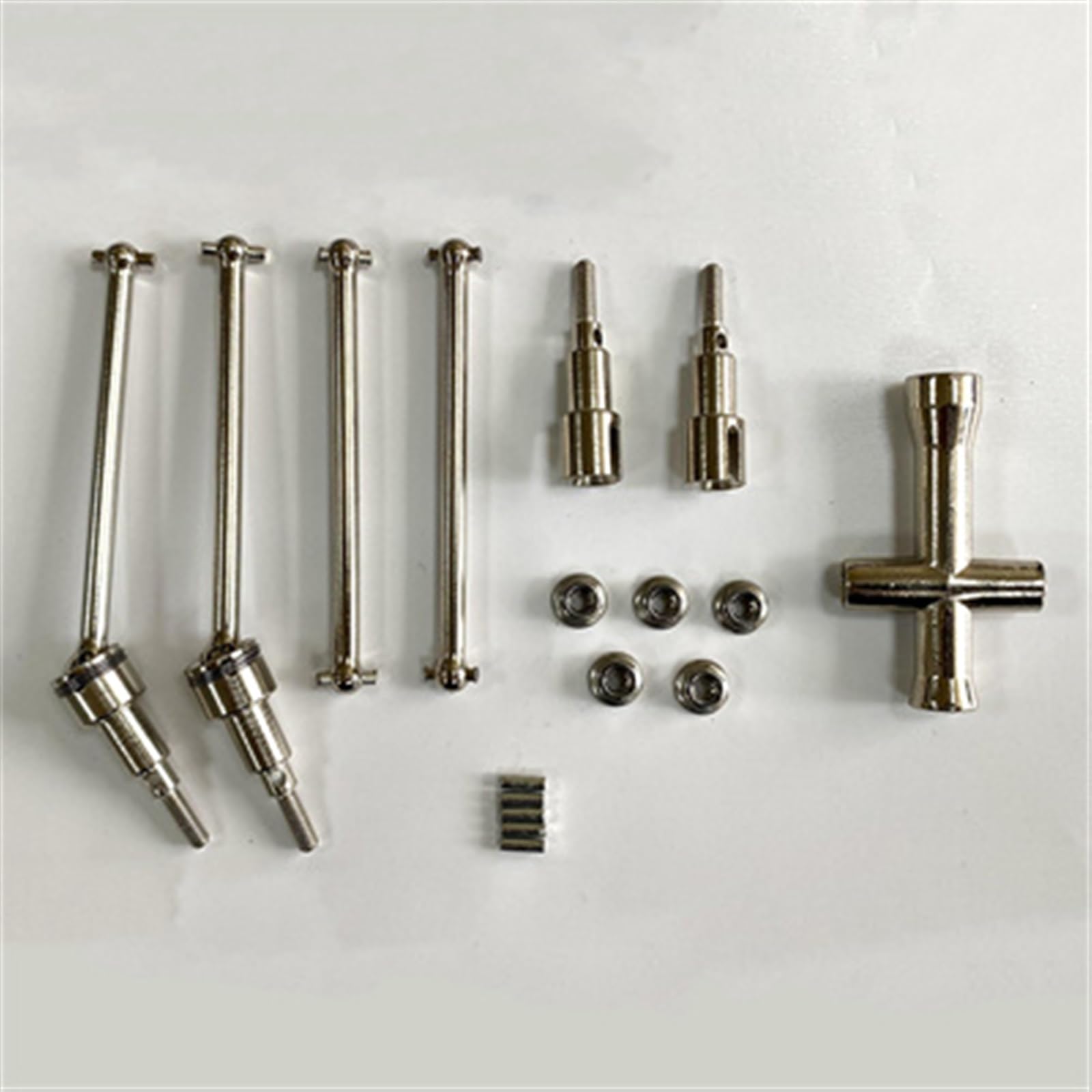 RC Car Part, for JJRC Q130 1/12 RC Car Metal Front and Rear Drive Shafts Kit Replacement for JJRC Q130 1/12 RC Car Accessories Part