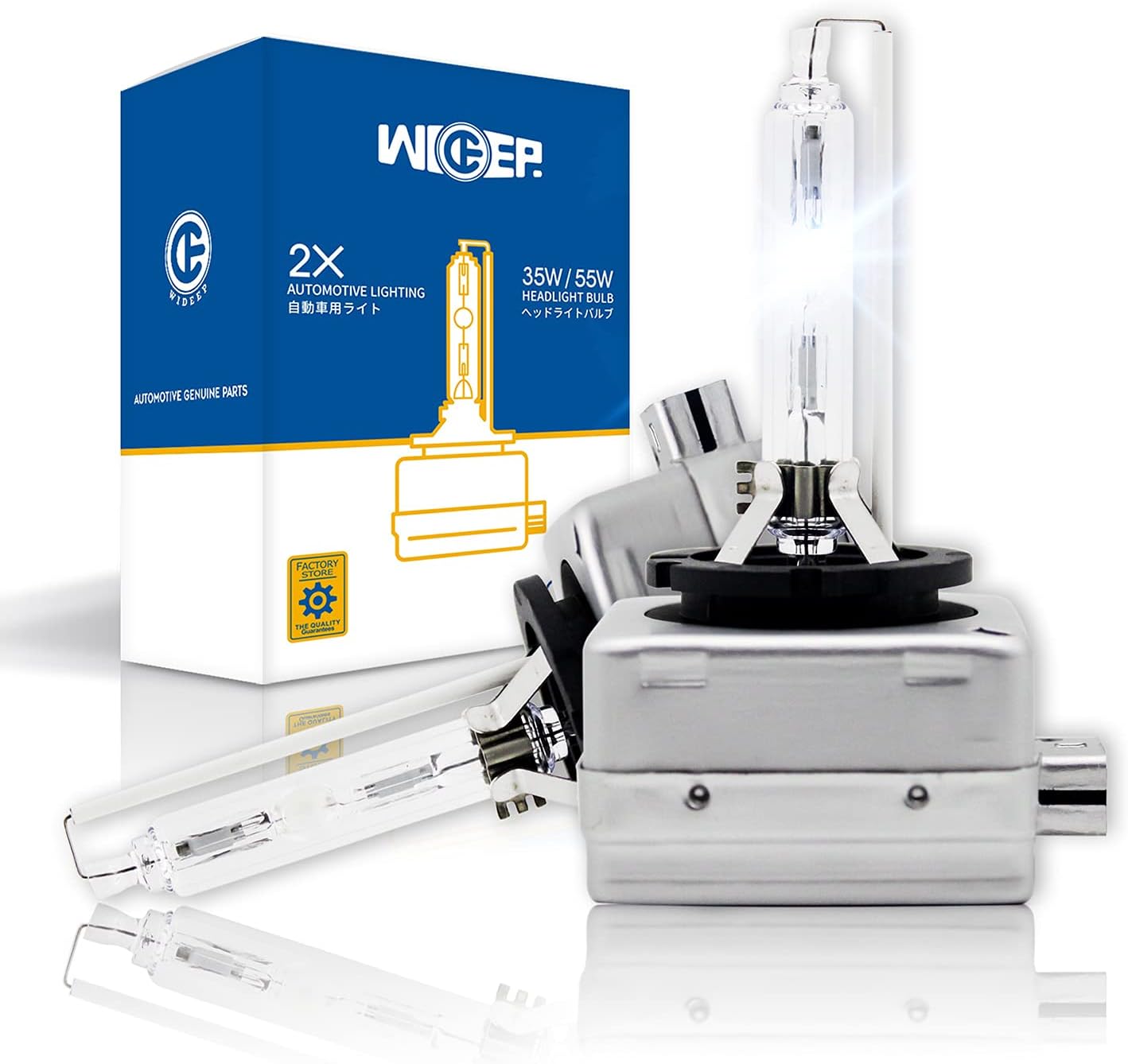 D3S/D3R Xenon HID Headlight Bulbs, 35W 42V 6000K White Lighting, Car Headlight Lamp Replacement Bulb for High Low Beam, 2 Pcs