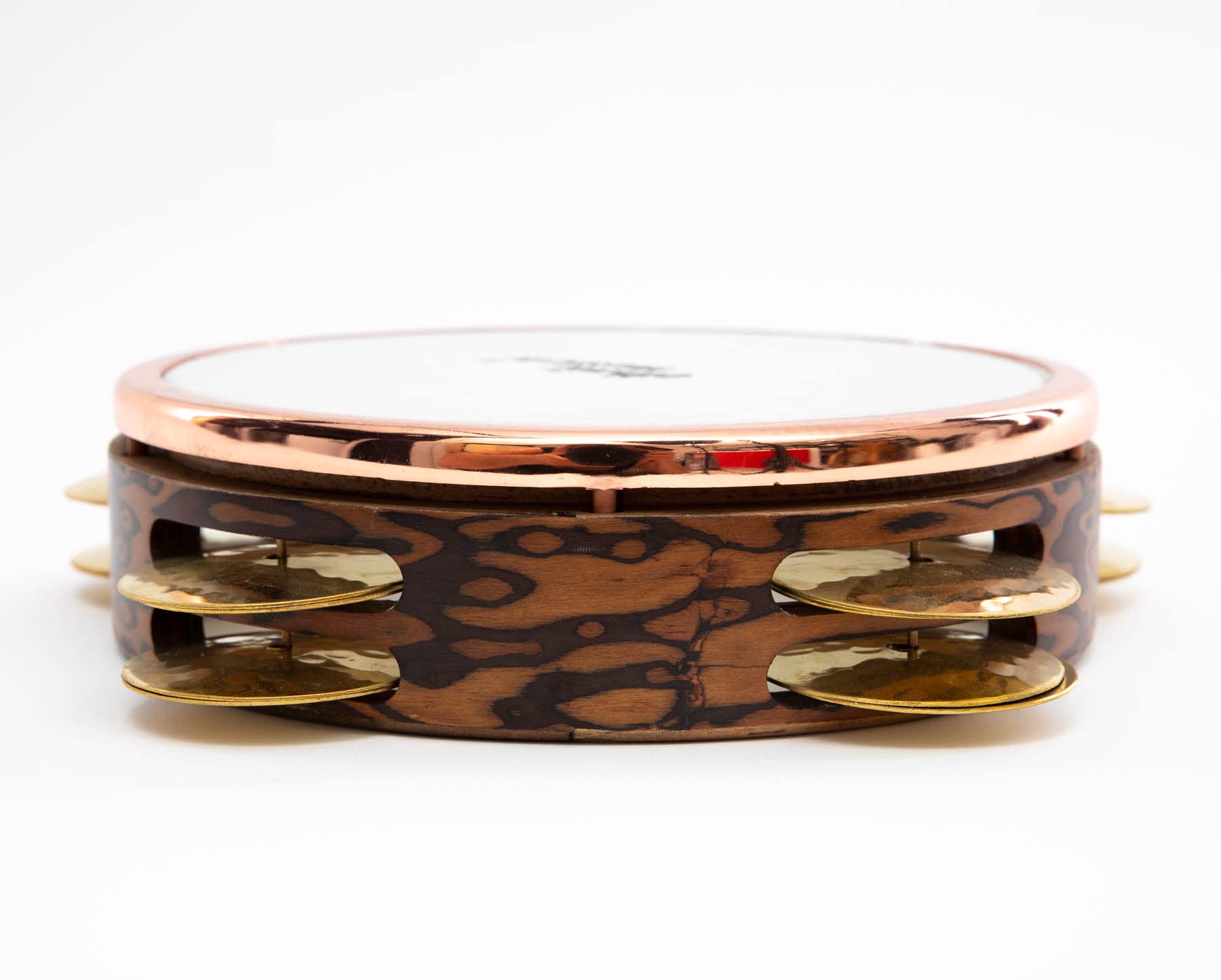 Piatti professionali in ottone martellato Riq Riqq Black Skin Accordatura interna DEL-305 Tamburello Con custodia