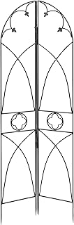 Achla Designs Wrought Iron Quatrefoil Garden Trellis