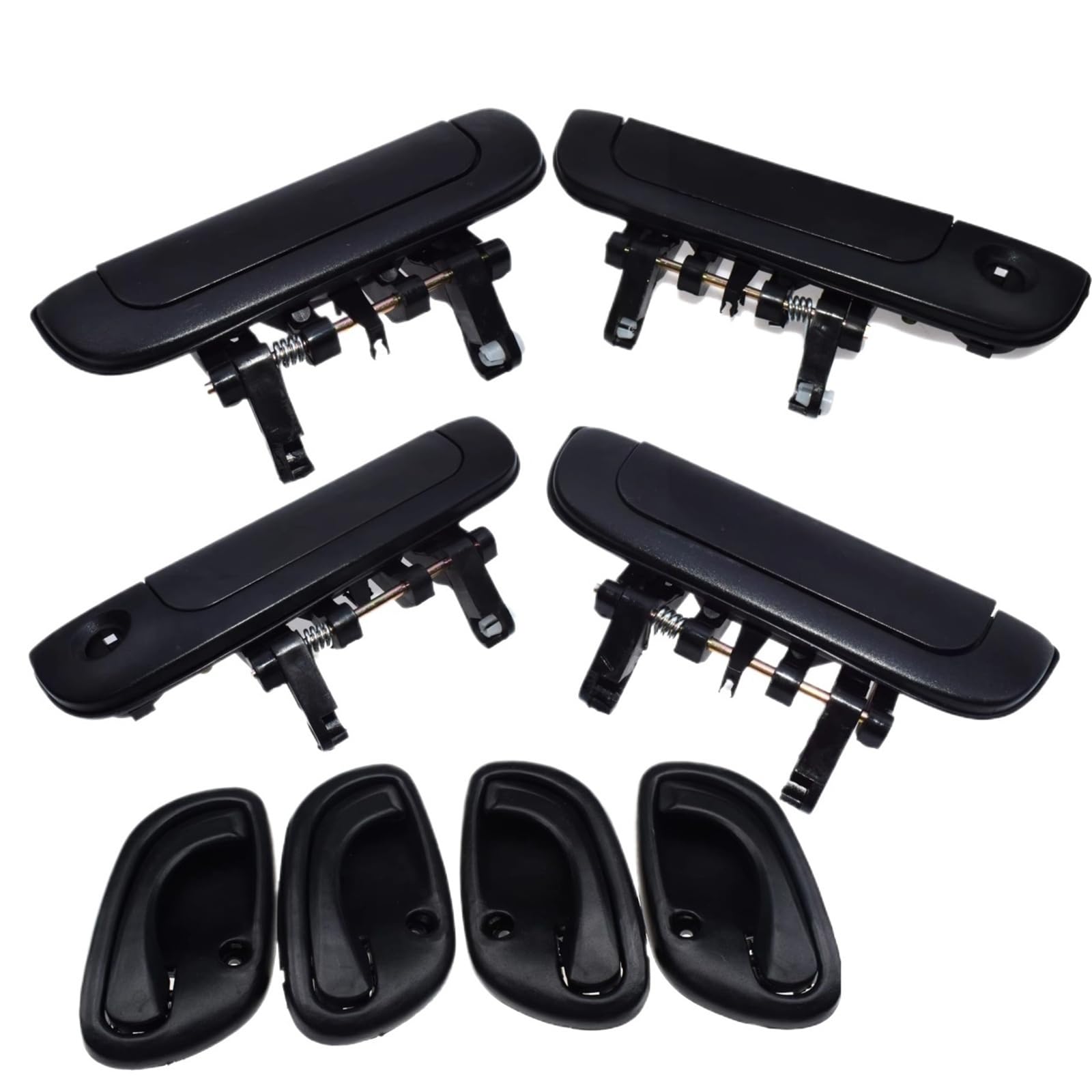 OHKYLSD Door Handle Grey Black Outside Or Inside Door Handle for Suzuki for Esteem for Baleno 1995 1996 1997 1998 1999 2000 2001 Replacement Handles(Kit 002)